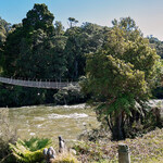 Wairaurahiri Swing Bridge near Waitutu Lodge