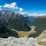 View from above Falls Hut